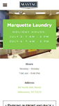 Mobile Screenshot of marquettelaundry.com